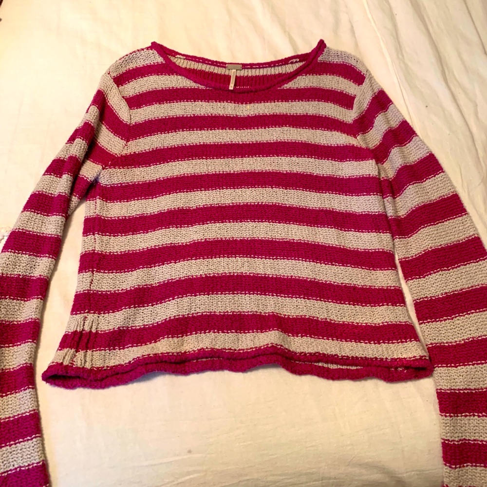 Free People Beach Striped Sweater